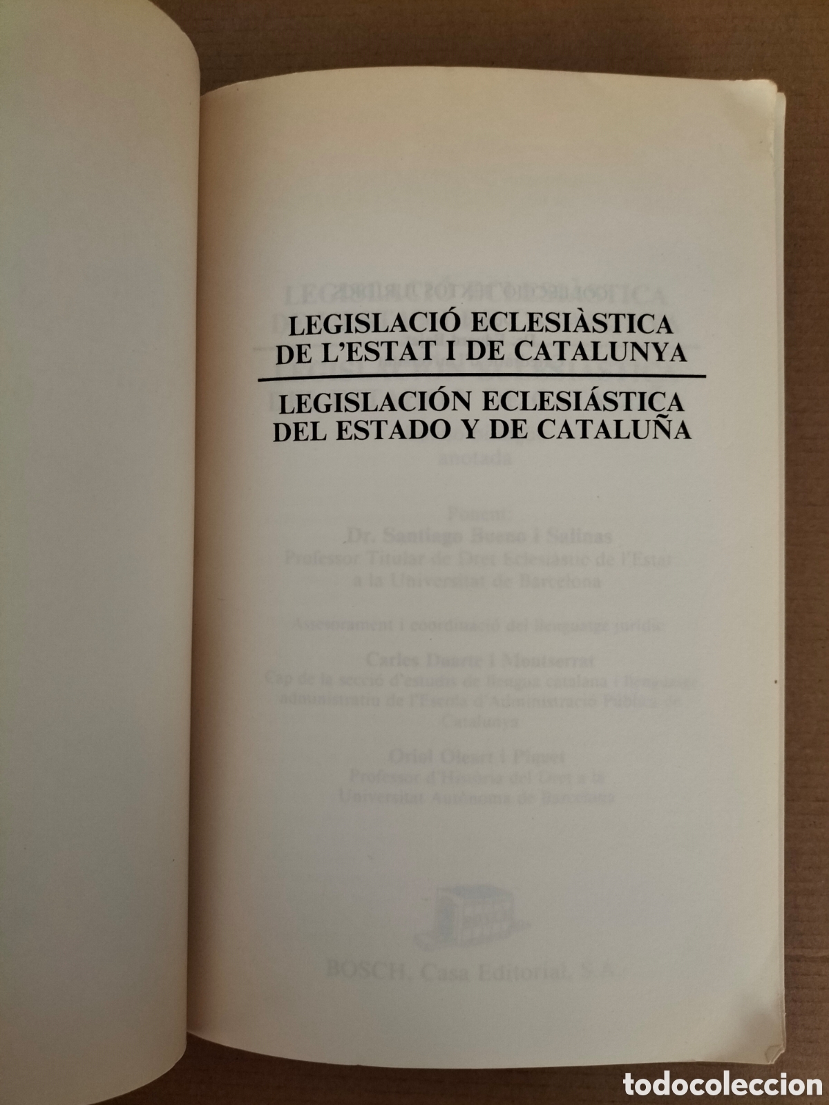 Libros: Legislaci&oacute; Eclesi&agrave;tica de lEstat i de Catalunya / Legislaci&oacute;n eclesi&aacute;stica. Eduard Bajet. Libro - Foto 3