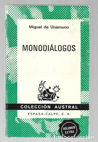 Libros: MONODIALOGOS - UNAMUNO, MIGUEL DE - Foto 1