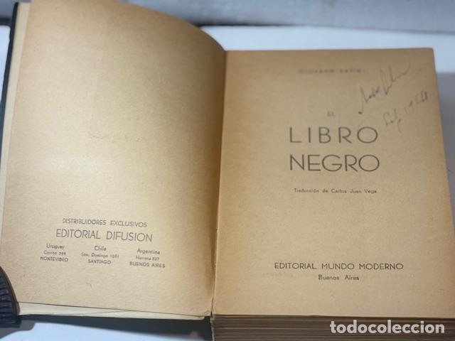 Libros: EL LIBRO NEGRO GIOVANNI PAPINI 1952 - Foto 2