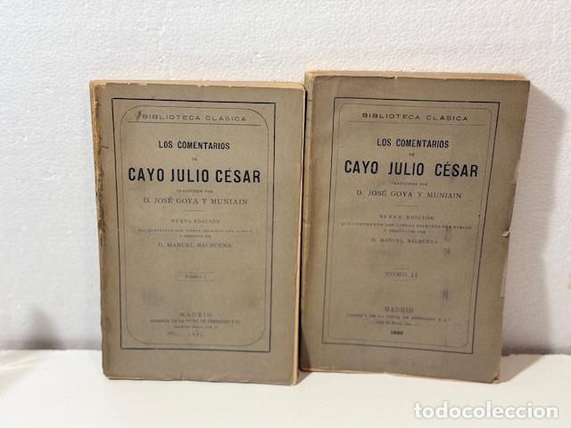 Libros: LOS COMENTARIOS DE CAYO JULIO CESAR 1889 - Foto 3