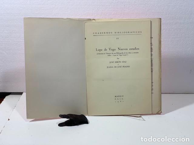 Libros: LOPE DE VEGA NUEVOS ESTUDIOS - Foto 3