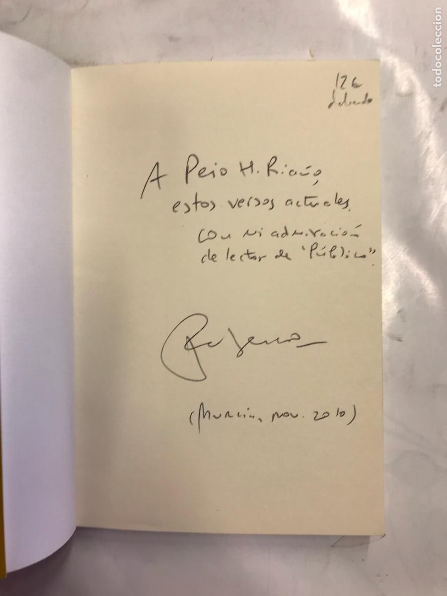 Libros: EL CUERPO DEL D&Iacute;A. (DEDICATORIA DEL AUTOR). - FULGENCIO MART&Iacute;NEZ. - Foto 2