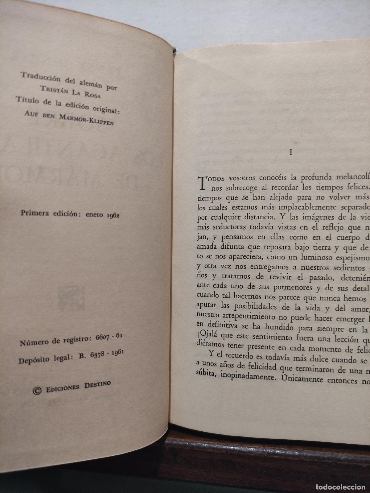 Libros: SOBRE LOS ACANTILADOS DE MARMOL - ERNST JUNGER - Foto 2