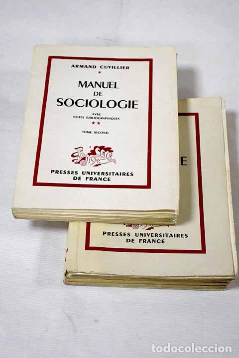 Libros: Manuel de sociologie.- Cuvillier, Armand - Foto 1