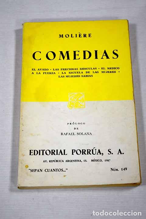 Libros: Comedias: Moliere: Porrua..- Moliere - Foto 1