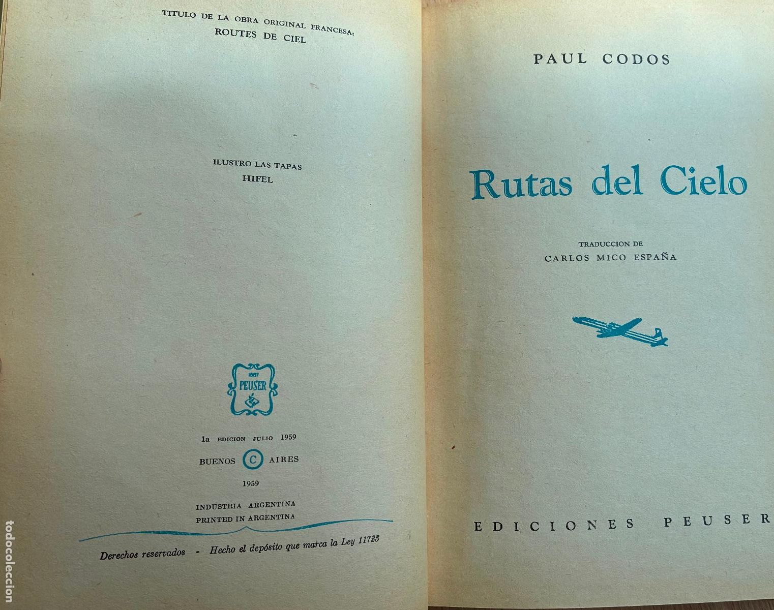 Libros: RUTAS DEL CIELO, Paul Codos - Foto 5