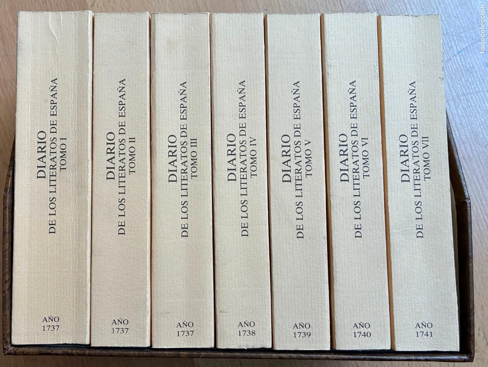 Libros: DIARIO DE LOS LITERATOS DE ESPA&Ntilde;A 7 TOMOS, FACSIMIL - Foto 1