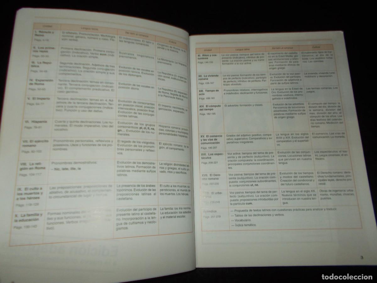 Libros: LAT&Iacute;N I 1 1&ordm; BUP BACHILLERATO. EDEB&Eacute; 2003. LIBRO DE TEXTO, ESCOLAR - Foto 7