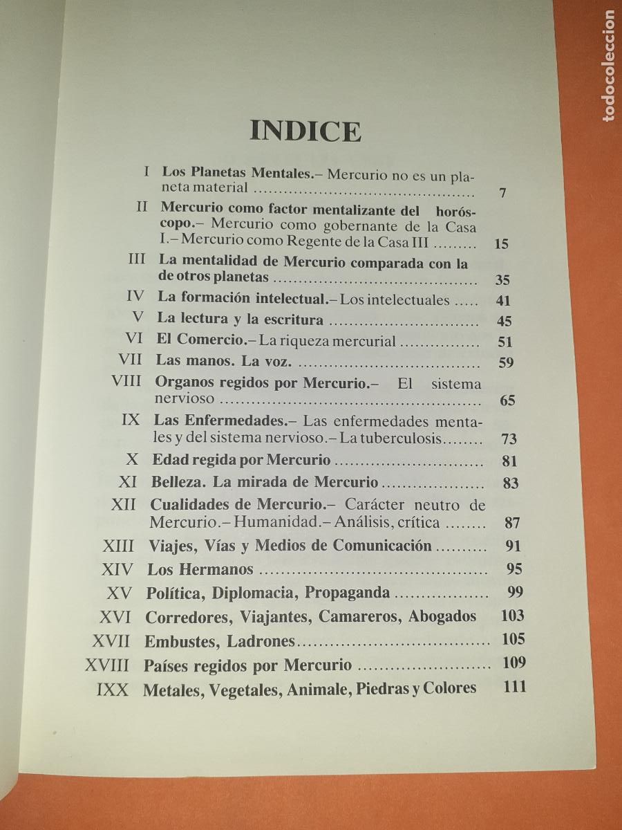 Libros: MERCURIO � ASTROLOGIA - DR. JACINTO GIBERT - Foto 3