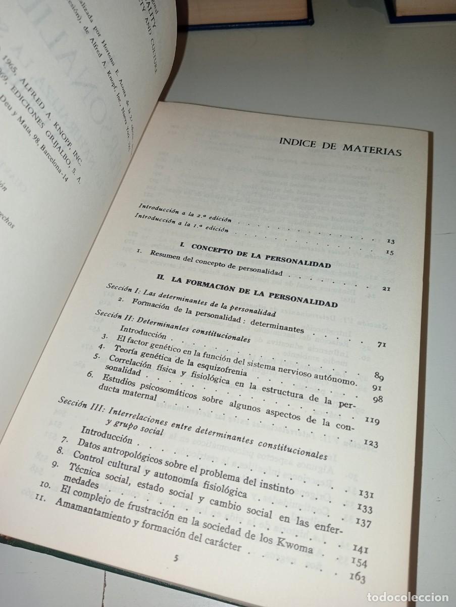 Libros: La personalidad. Kluckhohn, Murray, Schneider - Foto 4