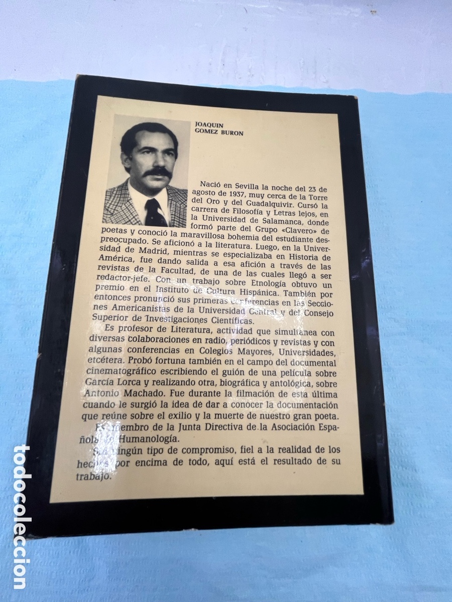 Libros: EXILIO Y MUERTE DE ANTONIO MACHADO - Joaqu&iacute;n G&oacute;mez Buron - Foto 7