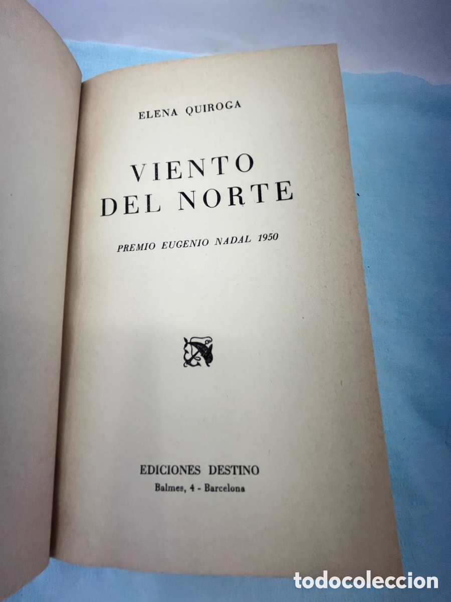Libros: VIENTO DEL NORTE - Elena Quiroga - premio Nadal 1950 - Foto 1