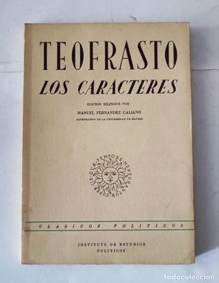 Libros: CARACTERES MORALES - Teofrasto - Foto 1