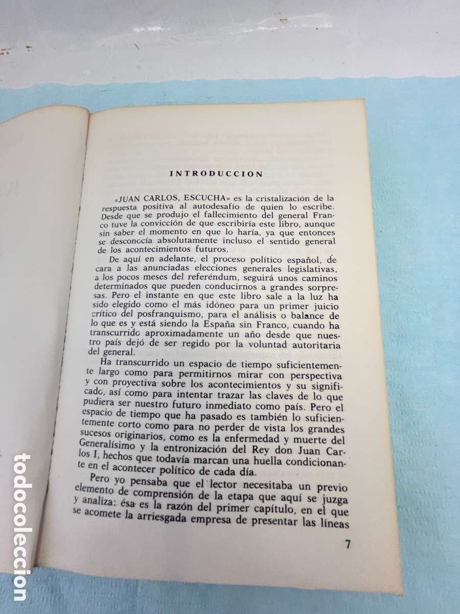Libros: JUAN CARLOS, ESCUCHA - Pedro Calvo Hernando - Foto 4