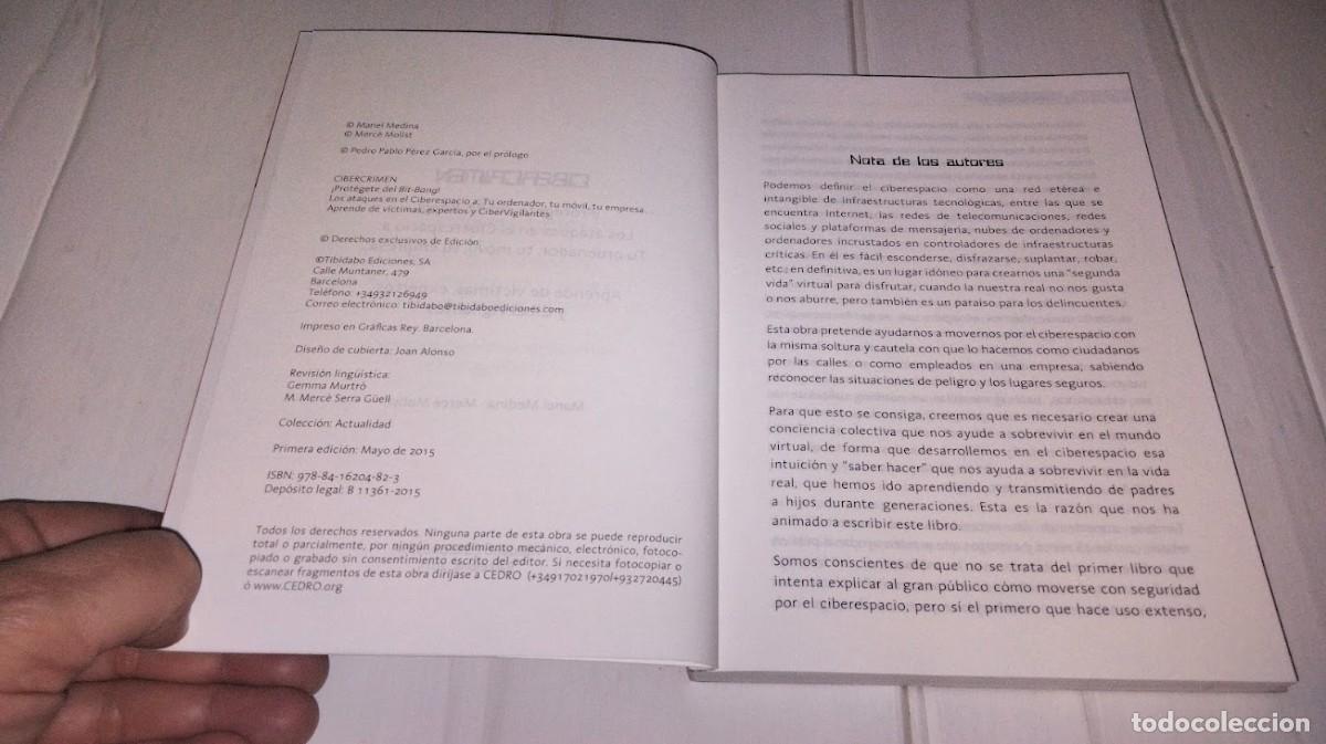 Libros: Cibercrimen - Manel Medina - Merc&egrave; Molist - Tibidabo Ediciones 2015 - Foto 7