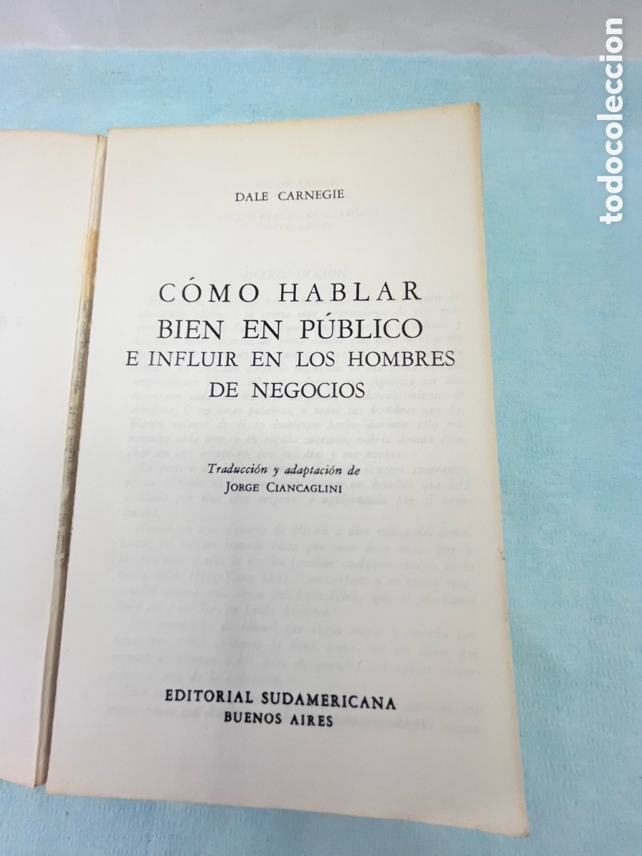 Libros: COMO HABLAR BIEN EN P&Uacute;BLICO - Dale Carnegie - Foto 3