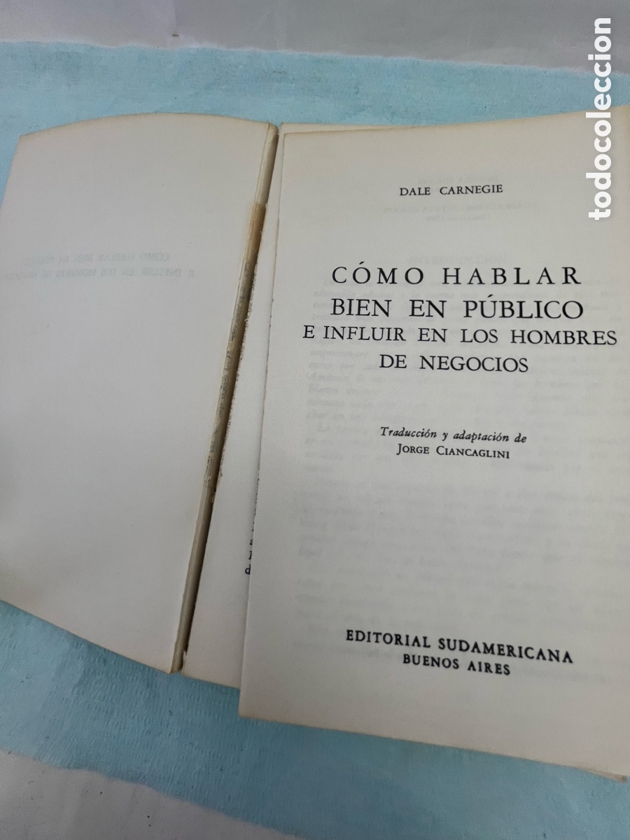 Libros: COMO HABLAR BIEN EN P&Uacute;BLICO - Dale Carnegie - Foto 4