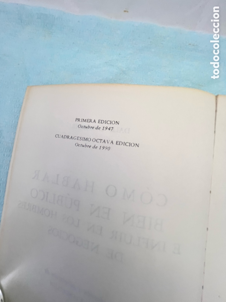 Libros: COMO HABLAR BIEN EN P&Uacute;BLICO - Dale Carnegie - Foto 5