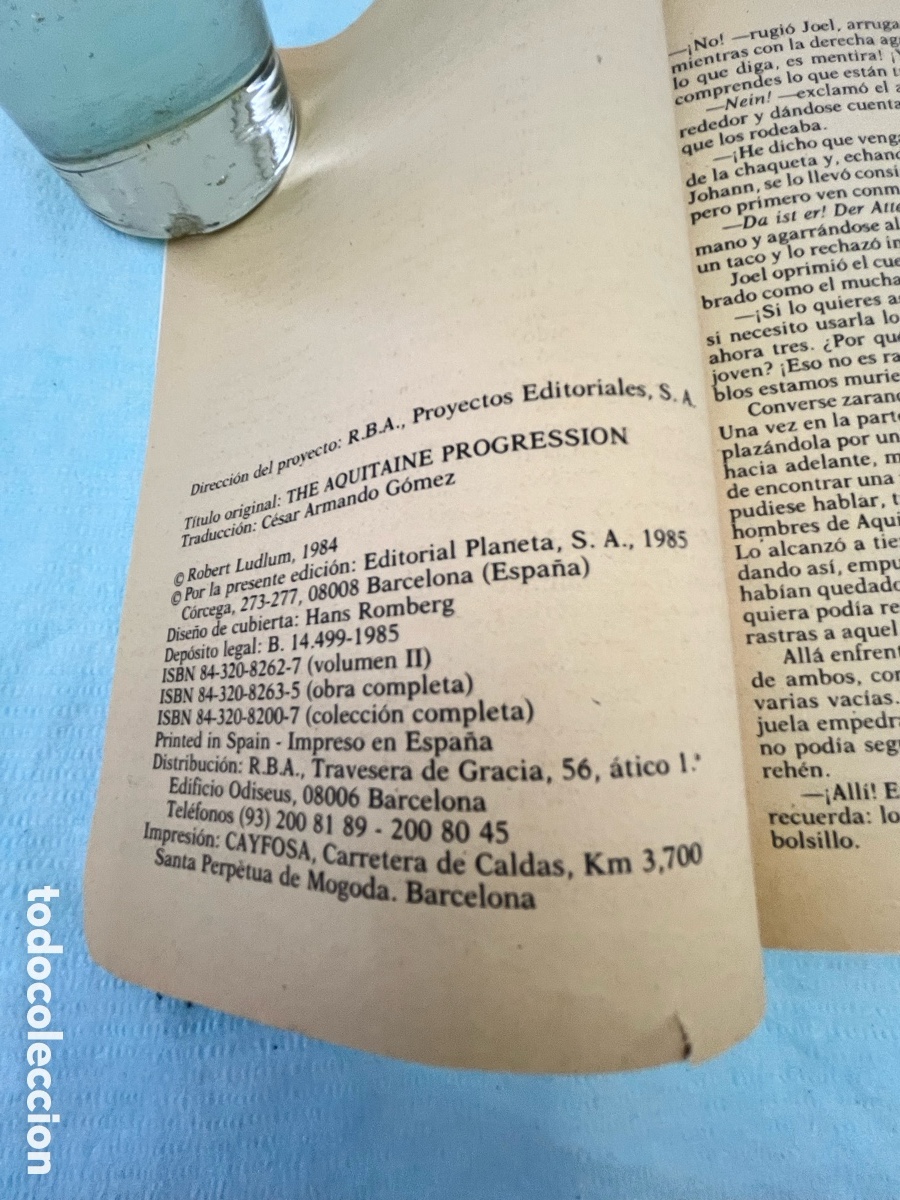 Libros: LA PROGRESI&Oacute;N DE AQUITANIA II - Robert Ludlum - Foto 4