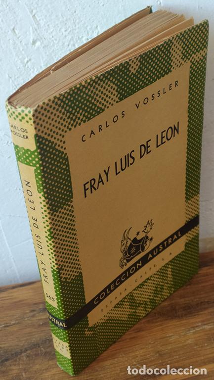Libros: FRAY LUIS DE LE&Oacute;N - CARLOS VOSSLER - Foto 1
