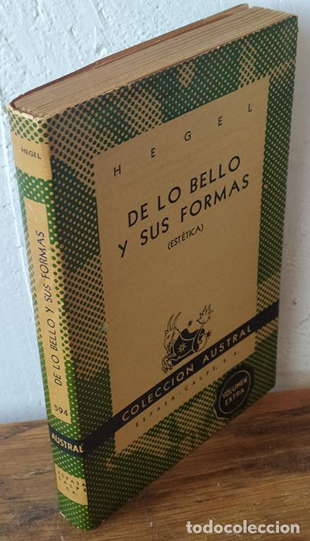 Libros: DE LO BELLO Y SUS FORMAS (Est&eacute;tica) - HEGEL - Foto 1