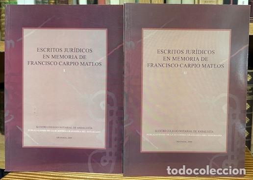 Libros: ESCRITOS JURIDICOS EN MEMORIA DE FRANCISCO CARPIO MATEOS - Foto 1