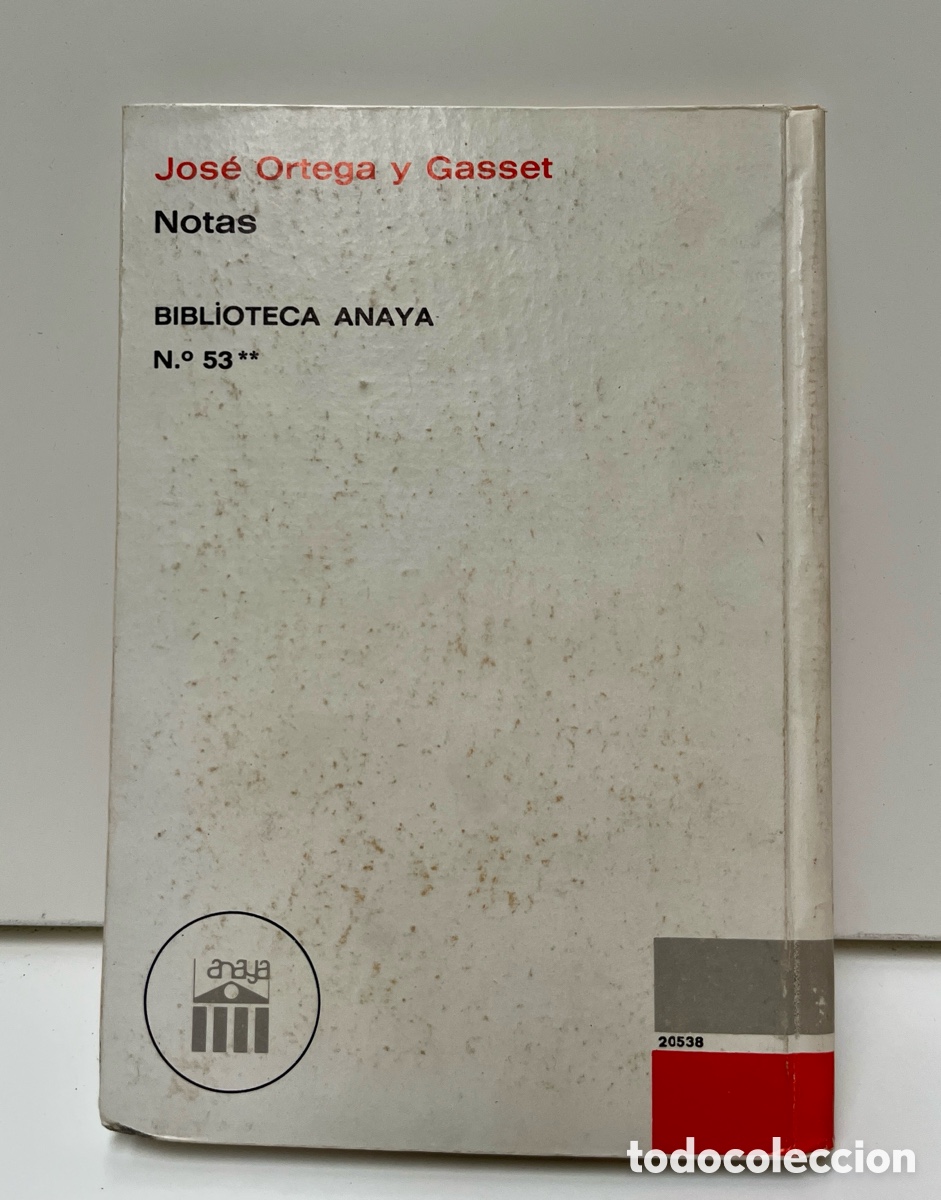 Libros: Notas. Jos&eacute; Ortega y Gasset. - Foto 3