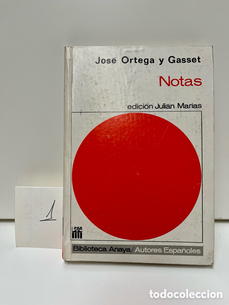 Libros: Notas. Jos&eacute; Ortega y Gasset. - Foto 4
