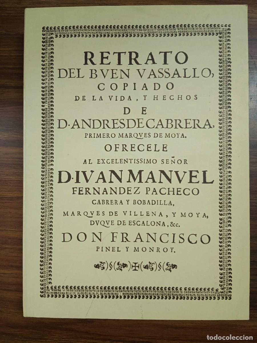 Libros: RETRATO DEL BUEN VASALLO - Francisco Pinel Monroy - Foto 1