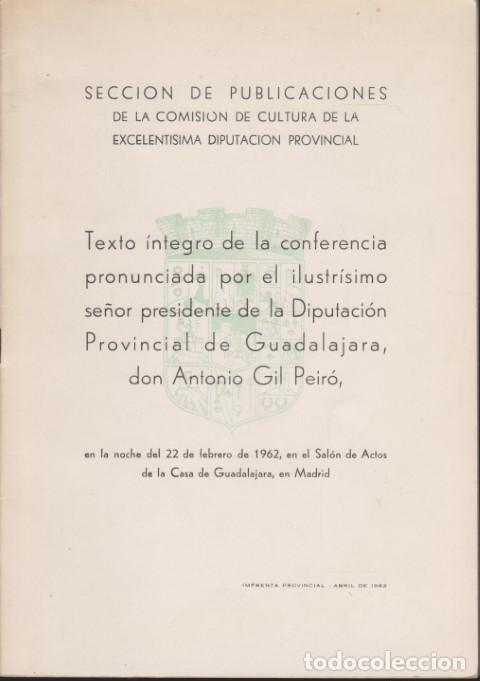 B&uuml;cher: TEXTO INTEGRO DE LA CONFERENCIA PRONUNCIADA POR EL ILUSTRISIMO SE&Ntilde;OR PRESIDENTE DE LA DIPUTACION PRO