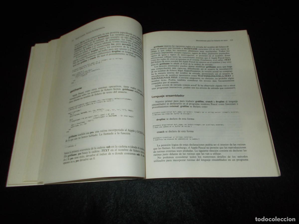 Libros: PASCAL AVANZADO T&Eacute;CNICAS DE PROGRAMACI&Oacute;N. Paul A.Sand. Osborne/McGraw-Hill 1985. Libro - Foto 4