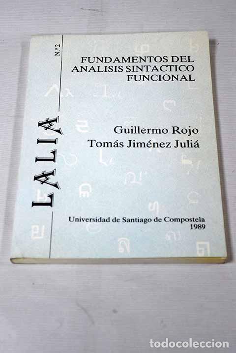 Libros: Fundamentos del an&aacute;lisis sint&aacute;ctico funcional.- Rojo, Guillermo - Foto 1