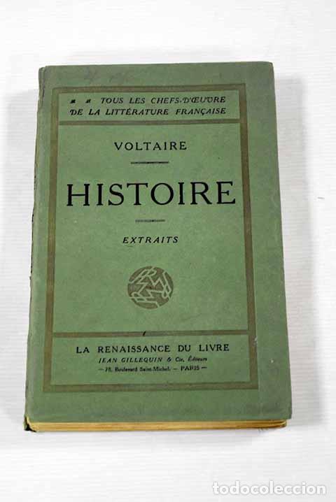 Libros: Histoire: extraits: Voltaire.- Voltaire - Foto 1