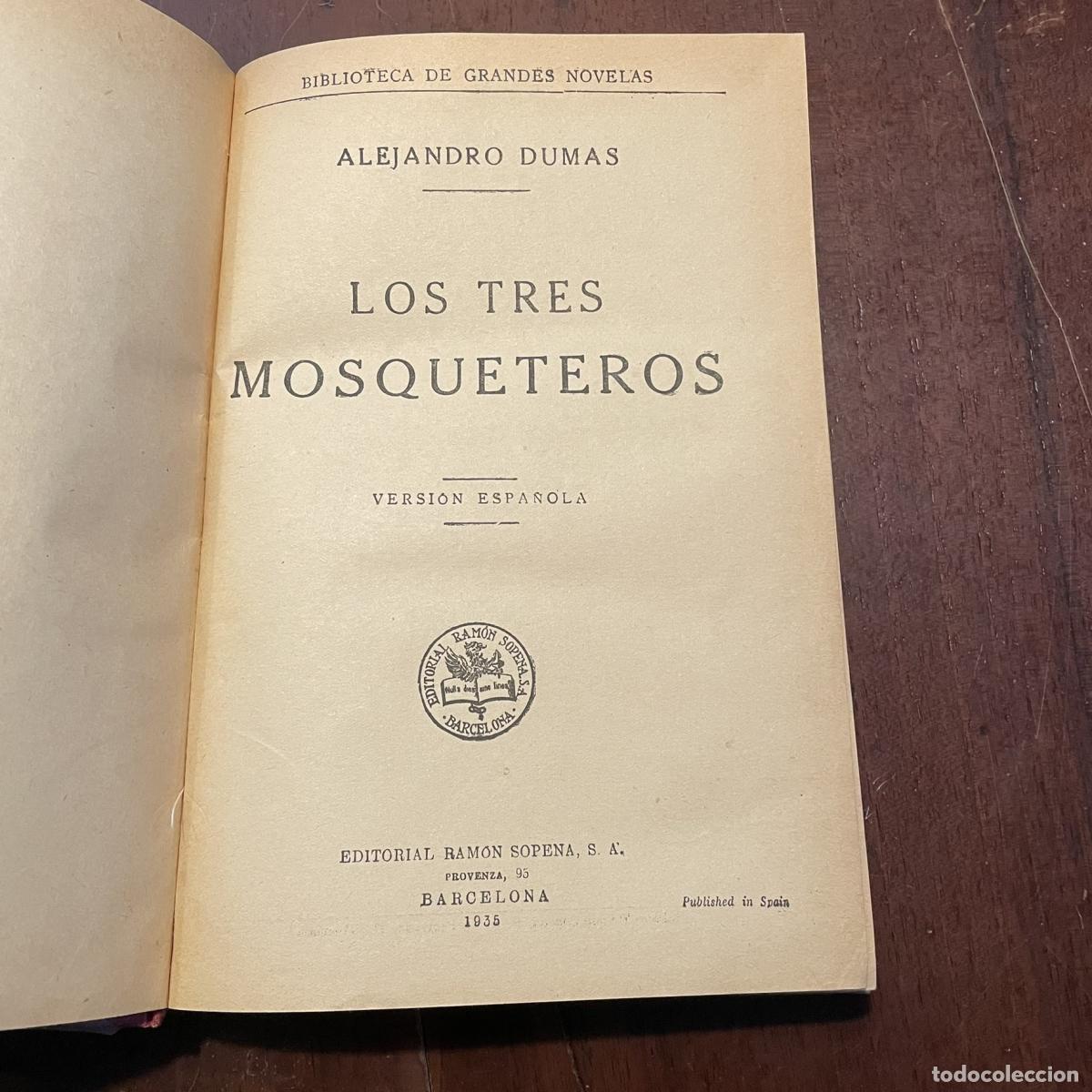 Libros: Los tres mosqueteros - Alejandro Dumas - Foto 2