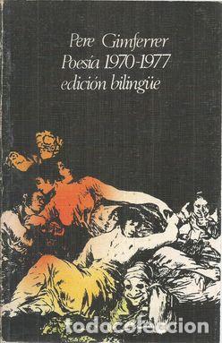 Libros: POESIA 1970-1977 - GIMFERRER, PERE - Foto 1