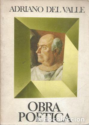 Libros: OBRA POETICA - VALLE, ADRIANO DEL - Foto 1