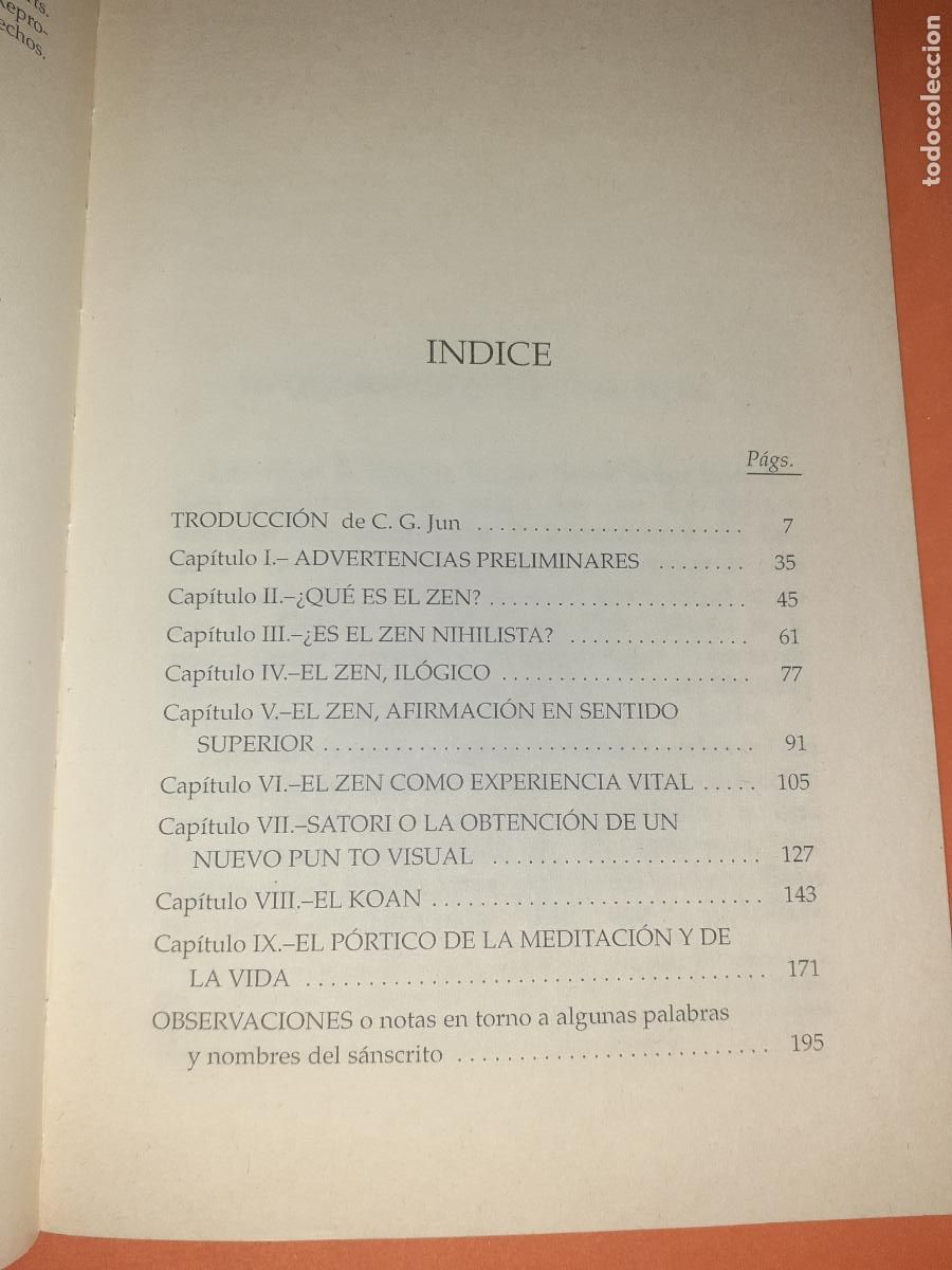 Libros: INTRODUCCION AL BUDISMO ZEN � ZEN - D. T. SUZUKI - Foto 3