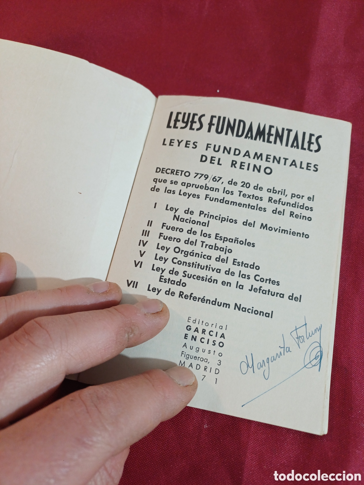 Libros: LEYES FUNDAMENTALES DEL REINO, 1969 - Foto 4
