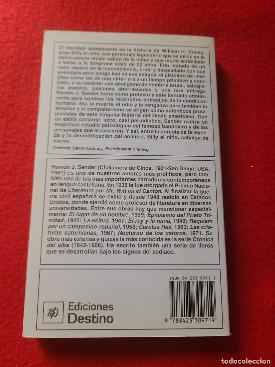 Libros: El bandido adolescente. Ram&oacute;n J. Sender - Foto 2