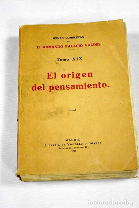 Libros: El origen del pensamiento.- Palacio Vald&eacute;s, Armando - Foto 1