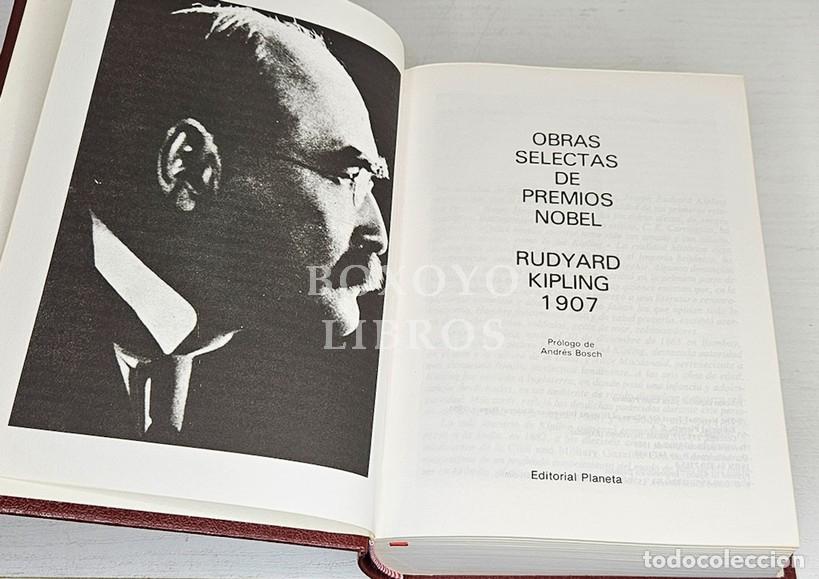 Libros: KIPLING, Rudyard. Obras selectas de los Premios Nobel. 1907. Pr&oacute;logo de Andr&eacute;s Bosch - Foto 2