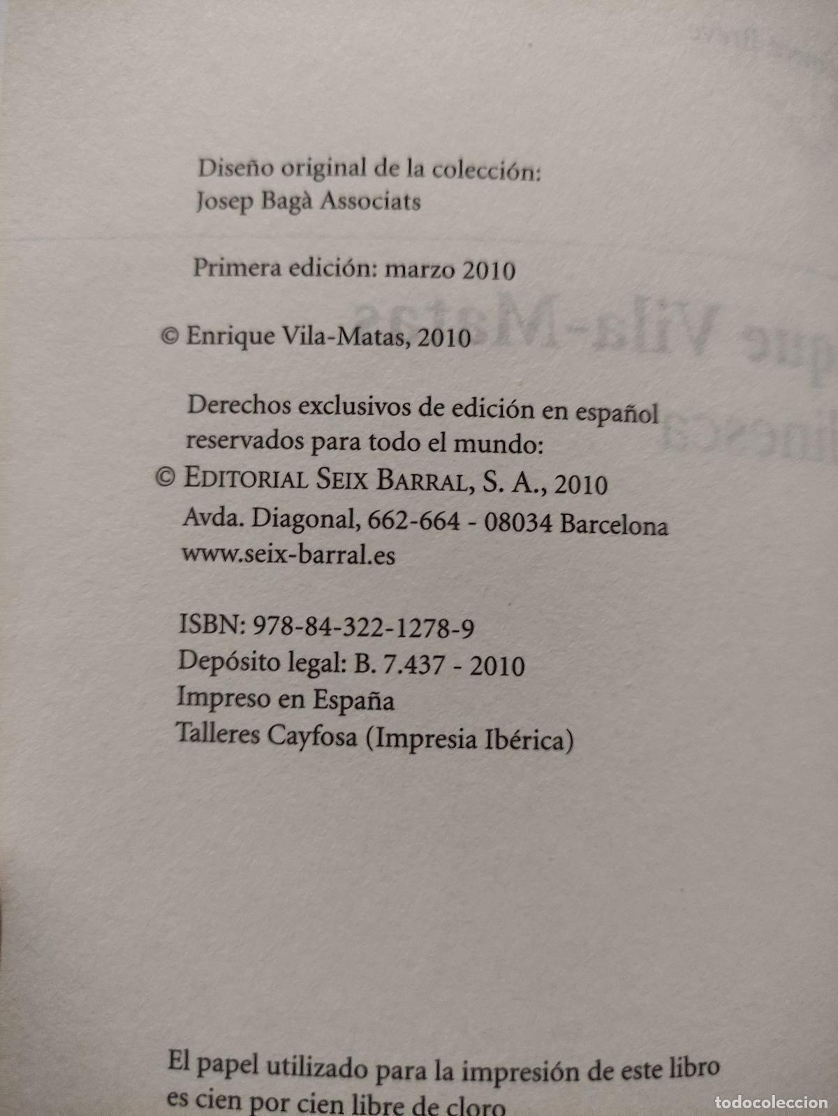 Libros: DUBLINESCA - ENRIQUE VILA MATAS - Primera Edici&oacute;n - Foto 3