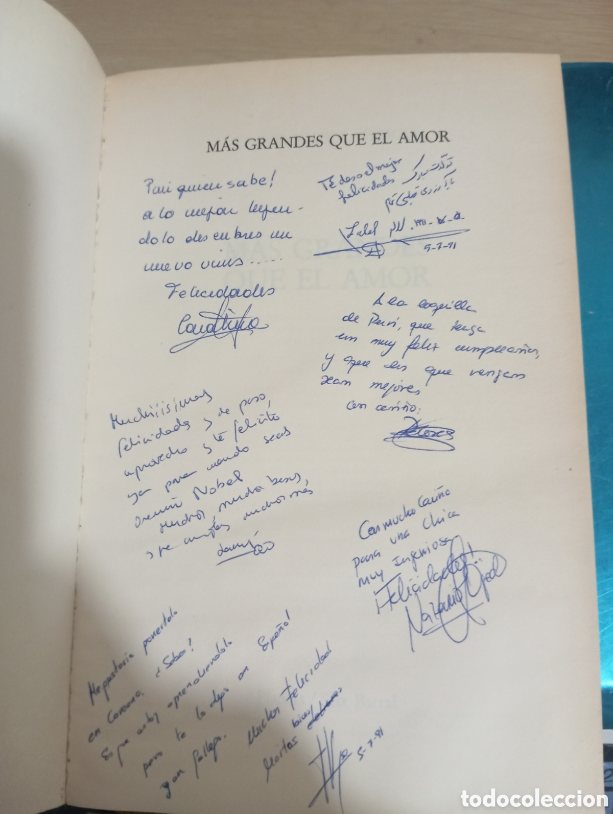 Libros: M&aacute;s grandes que el amor. Dominique Lapierre - Foto 3