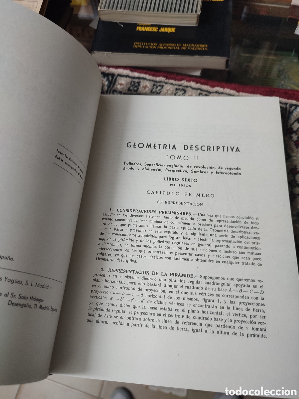 Libros: Geometr&iacute;a descriptiva Joaqu&iacute;n del Soto Hidalgo - Foto 6