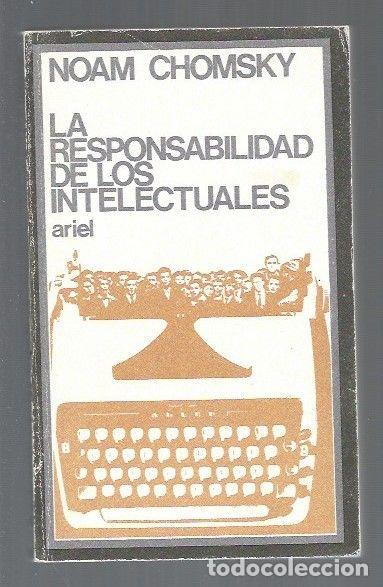 Libros: RESPONSABILIDAD DE LOS INTELECTUALES - LA - CHOMSKY, NOAM - Foto 1