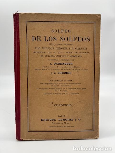 Libros: DANHAUSER, A - Solfeo de los solfeos. - Foto 1