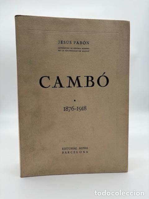 Libros: PABON, Jes&uacute;s. - Camb&oacute;. 1876 - 1918. - Foto 1