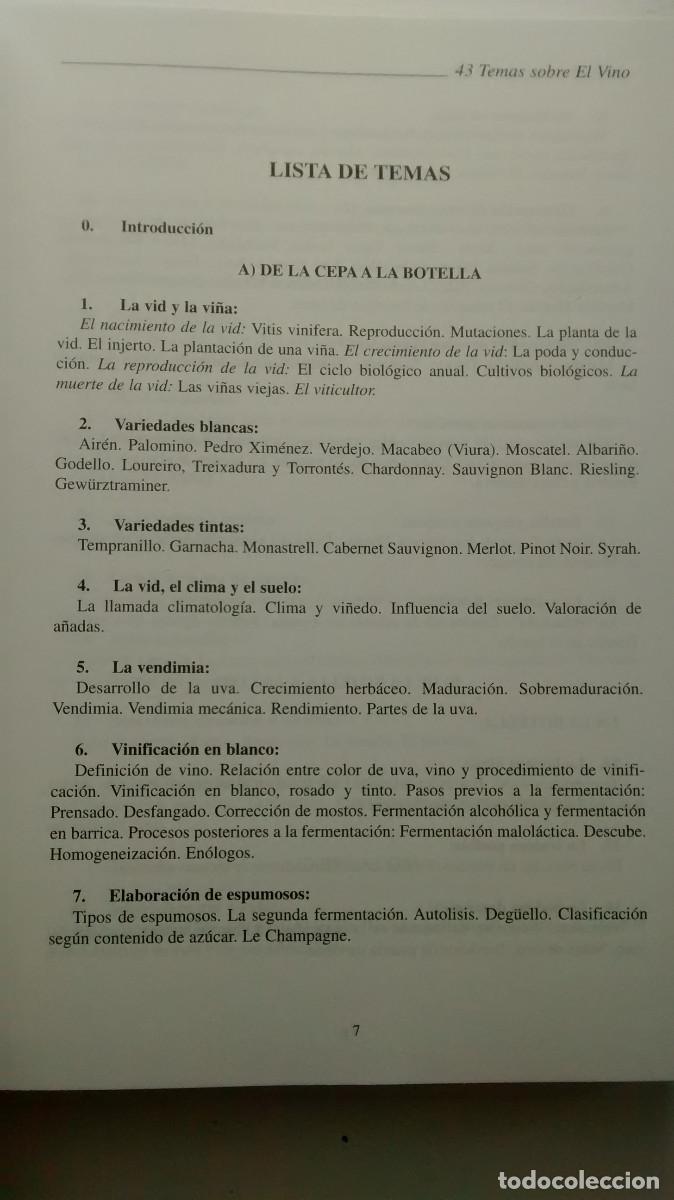 Libros: 43 temas sobre el vino - Carlos Andr&eacute;s - Foto 5