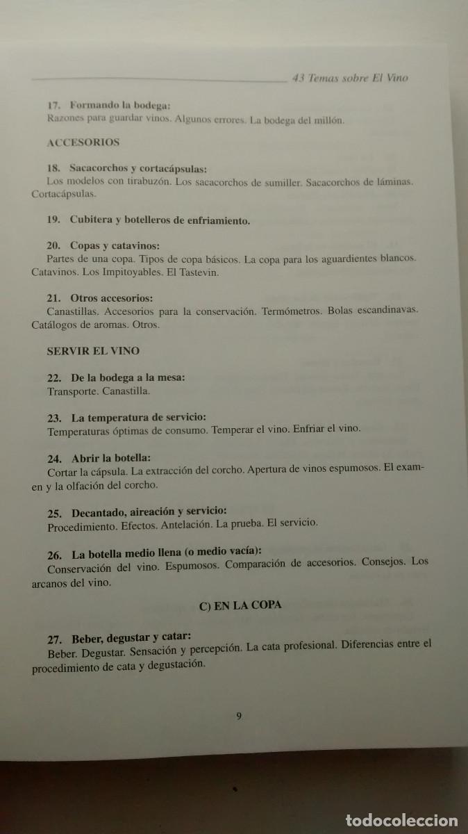 Libros: 43 temas sobre el vino - Carlos Andr&eacute;s - Foto 7