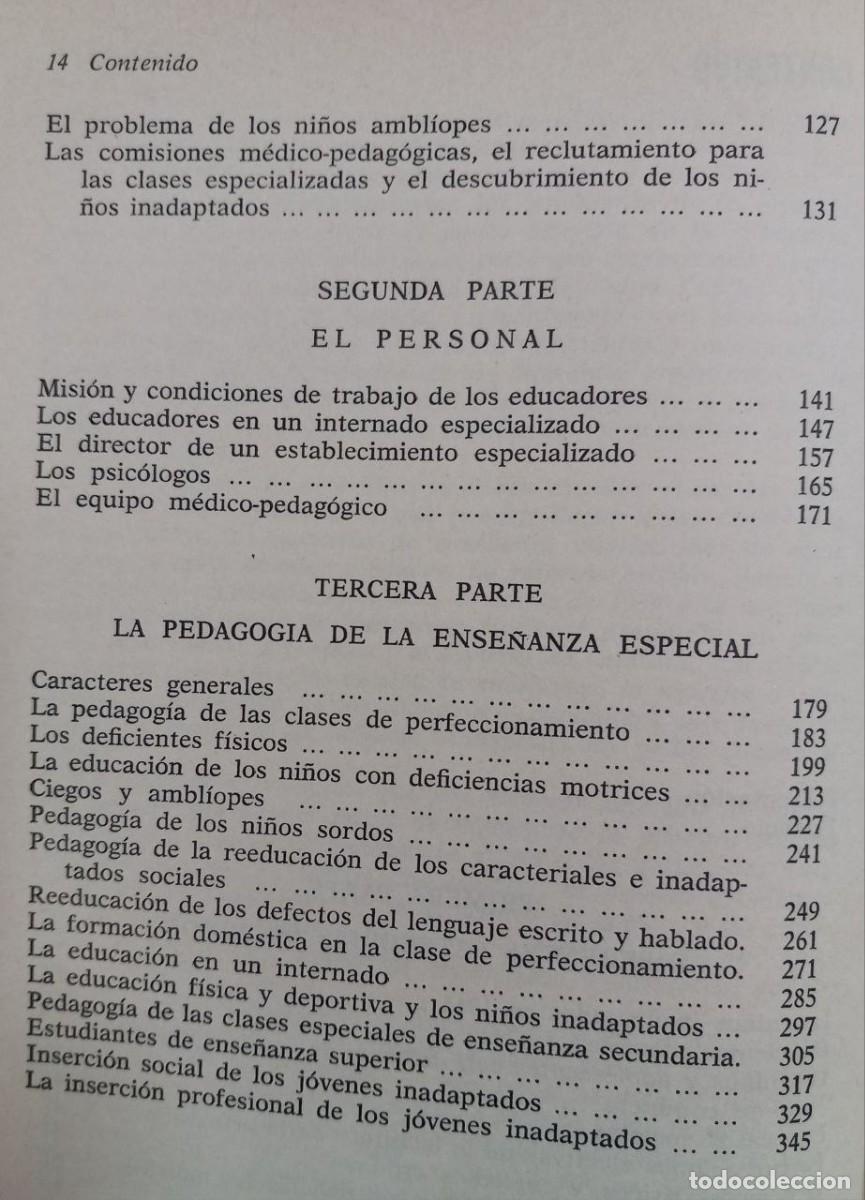 Libros: La educaci&oacute;n de ni&ntilde;os deficientes. - PETIT, Jean: - Foto 4